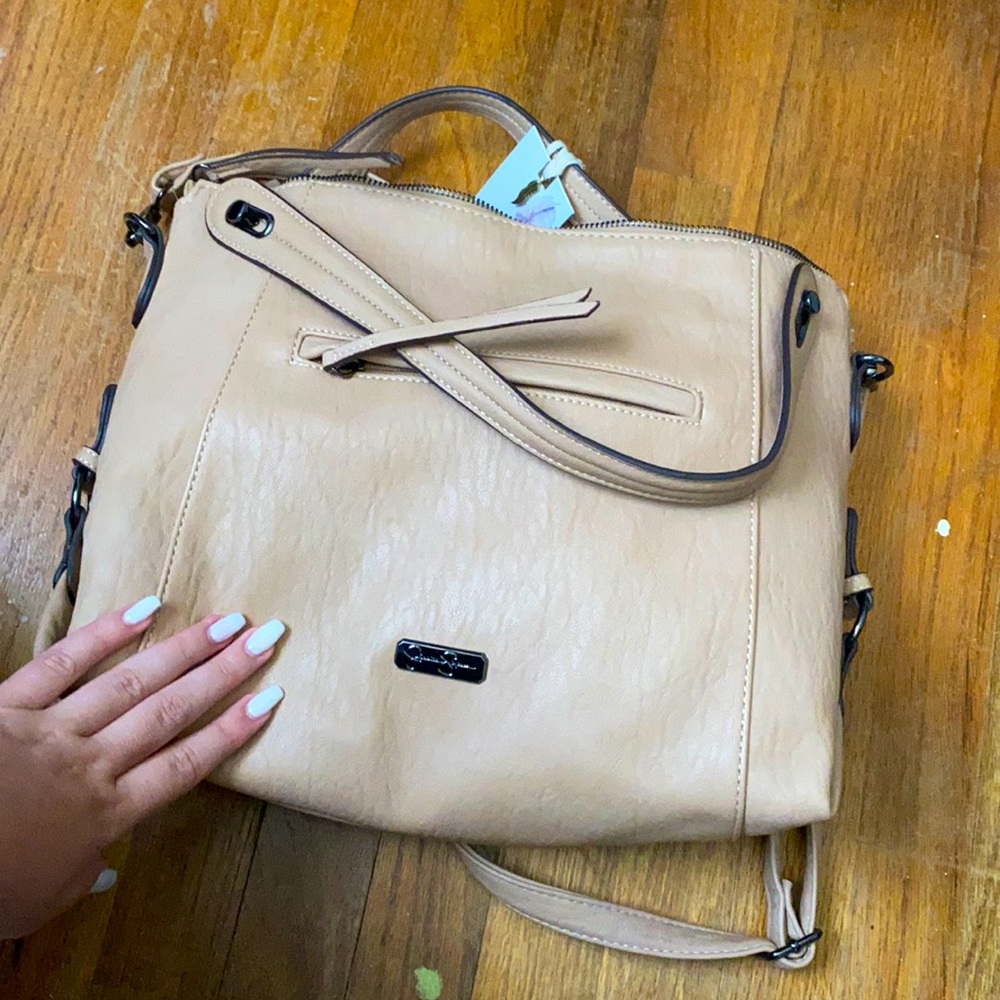 Tan Jessica Simpson “Roxanne” shoulder bag